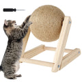 Engaging Cat Scratching Ball - Natural Sisal Cat Scratcher Toy with Catnip for Indoor Kittens and Cats