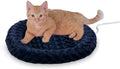 Thermo-Kitty Splash Orthopedic Heated Cat Bed - Waterproof 18" Round Pet Heater for Indoor Cats and Small Dogs