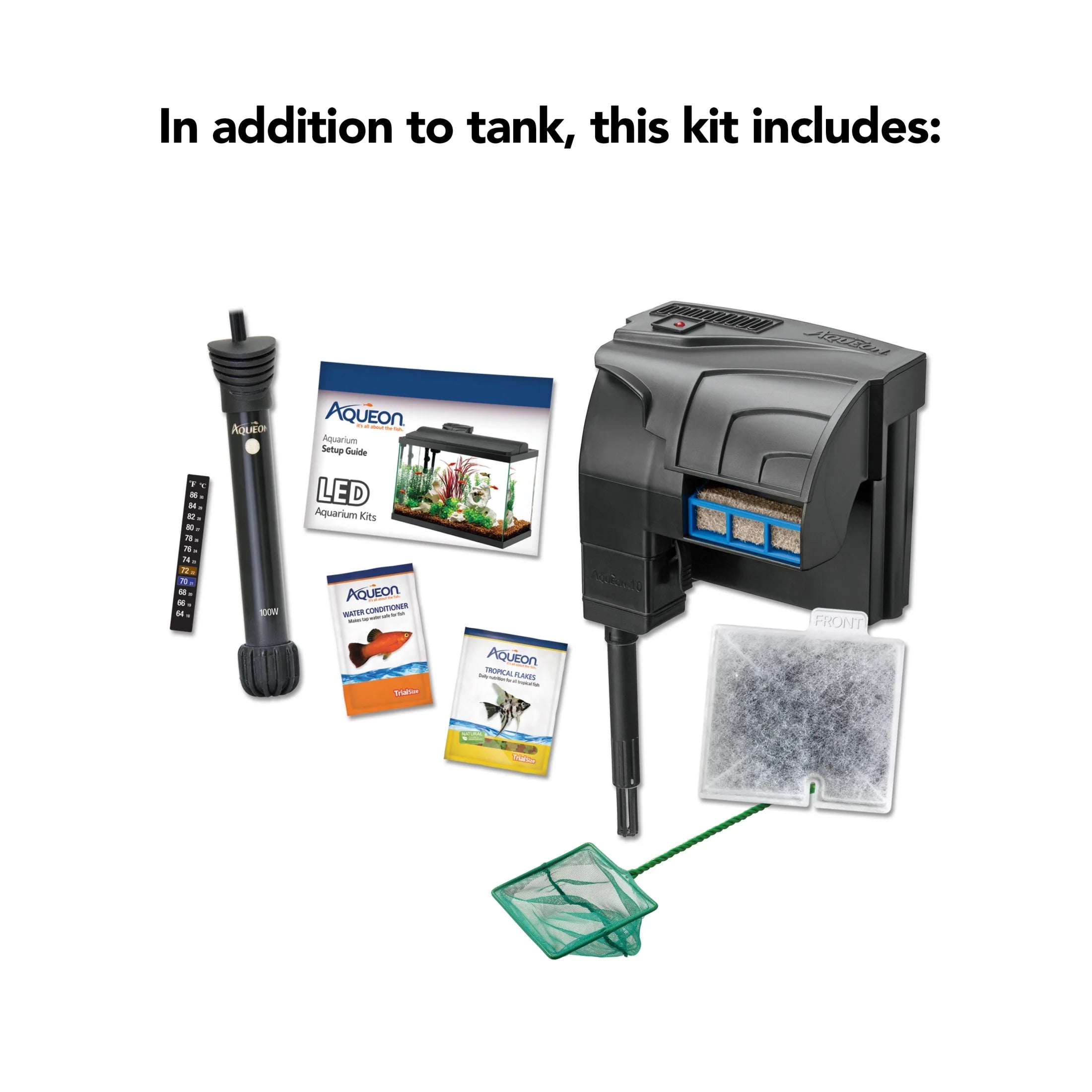 Aquarium Fish Tank Starter Kit with LED Lighting - Perfect 20 Gallon Setup for Beginners and Enthusiasts