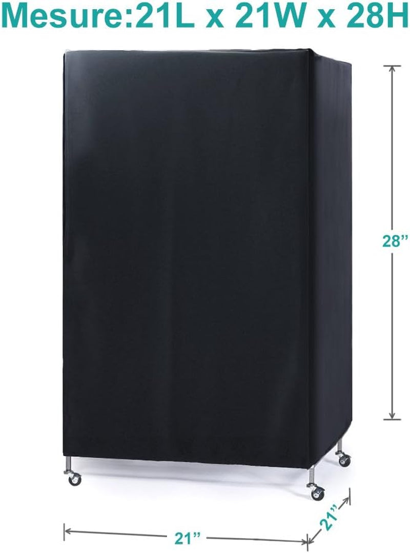 Premium Blackout Birdcage Cover - Breathable & Cozy for a Perfect Night's Sleep, 21" L x 21" W x 28" H, Ideal for Small Pets